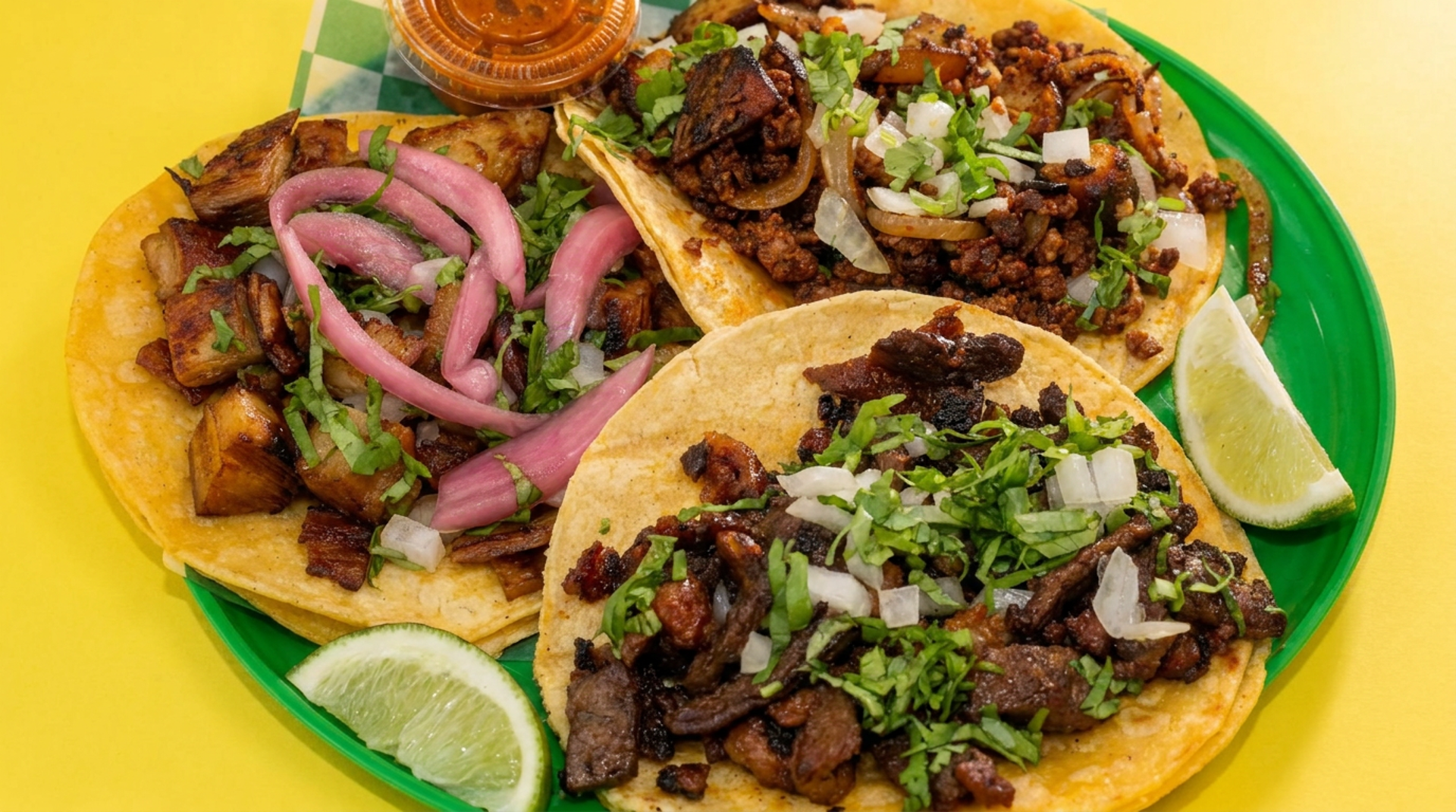 The taco trio is a great place to start