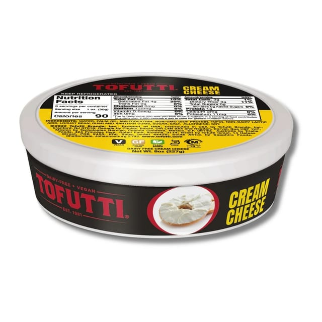 Tofutti Cream Cheese.